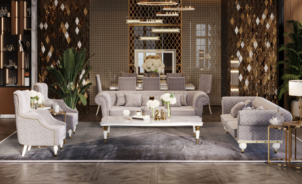Диван и кресла комплект Прадо Art-Deco