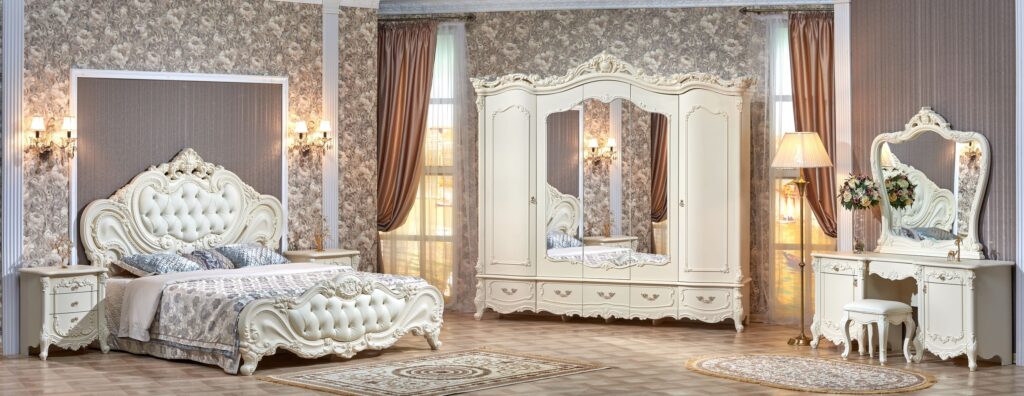 белая классическая спальня -----------------------